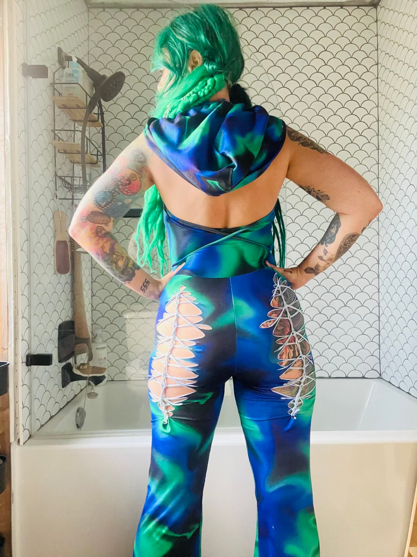 Desirae - Custom Slit Weaved Jumpsuit