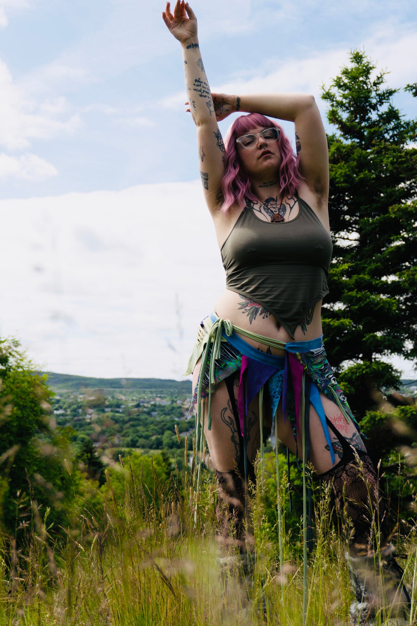 Wrap Around Fairy Skirt - Pulse Wave/Fortuna
