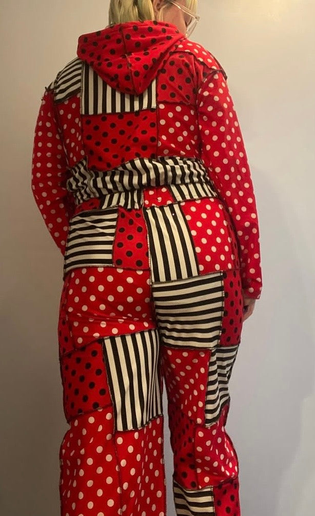 Clown top and patchwork pants