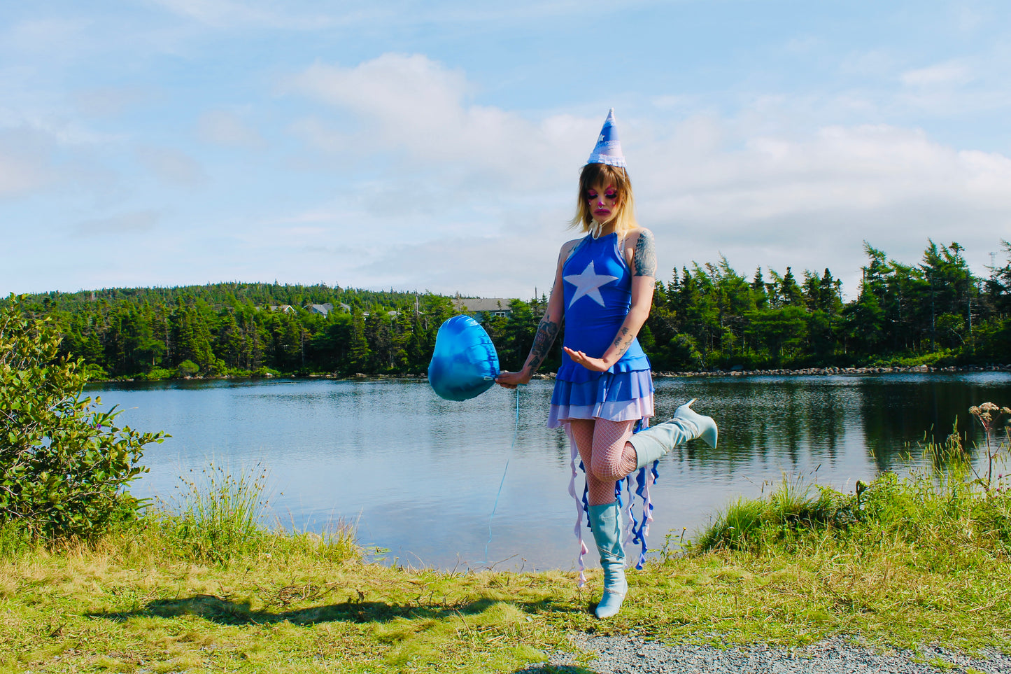 Periwinkle Pout Jellyfish Dress