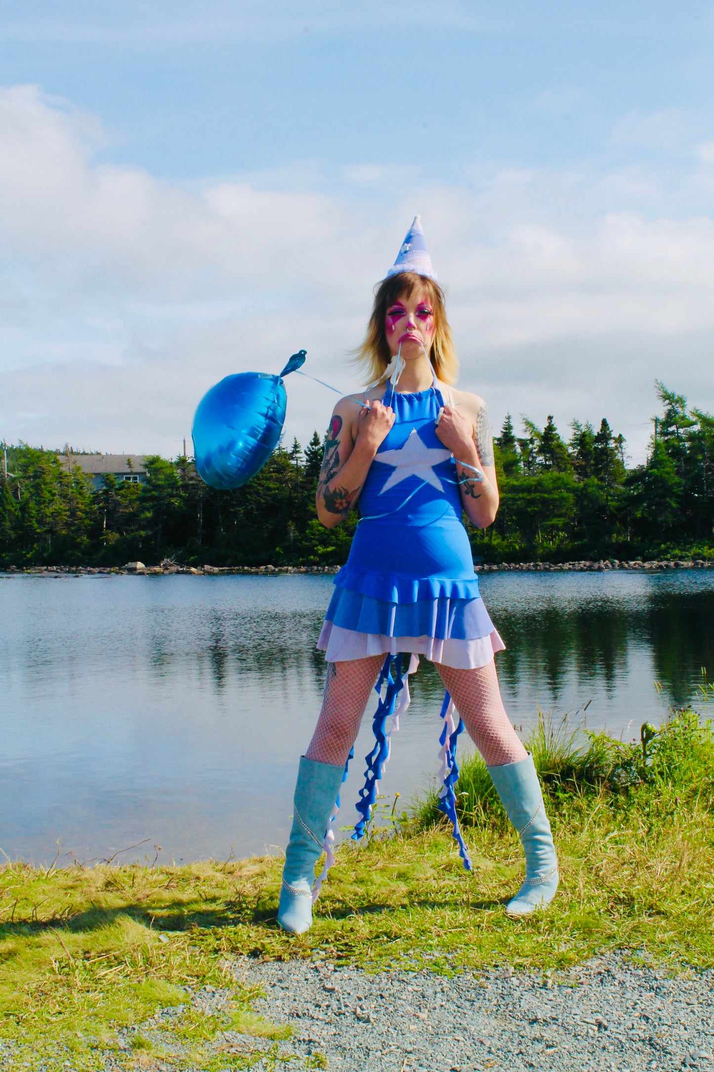 Periwinkle Pout Jellyfish Dress